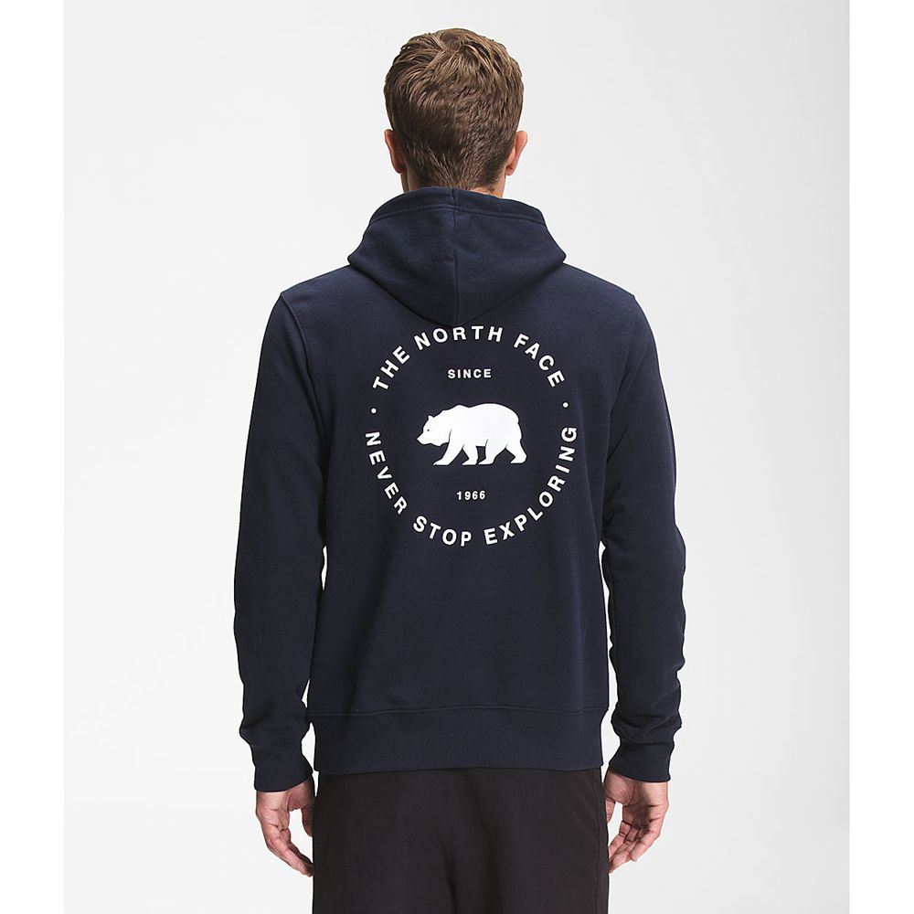 The North Face Hoodie Mens Australia - The North Face Bear Nse Pullover Navy (ENJ-018569)